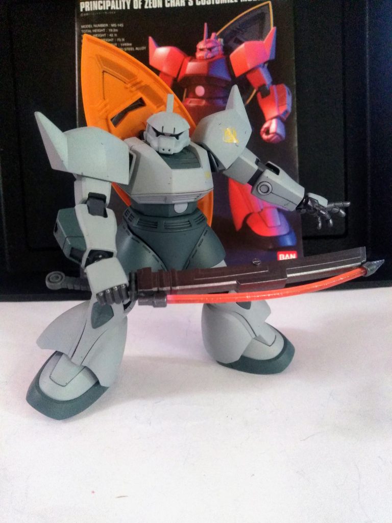 『二代目ザッパー刀』は『ギャン』と共に地上に置いてきたので、大金ハタイて『三代目』を作成です😭 因みに自分の脳内設定ではMSの個人改造や塗装、個人専用兵器類は、申請が通れば『補助金受給→製作費用差額は個人負担』ということでお願いします🙇⤵️ でないと軍部の資金が大変な事になるかと…😫 公式設定ってどうなってんでしょう❓