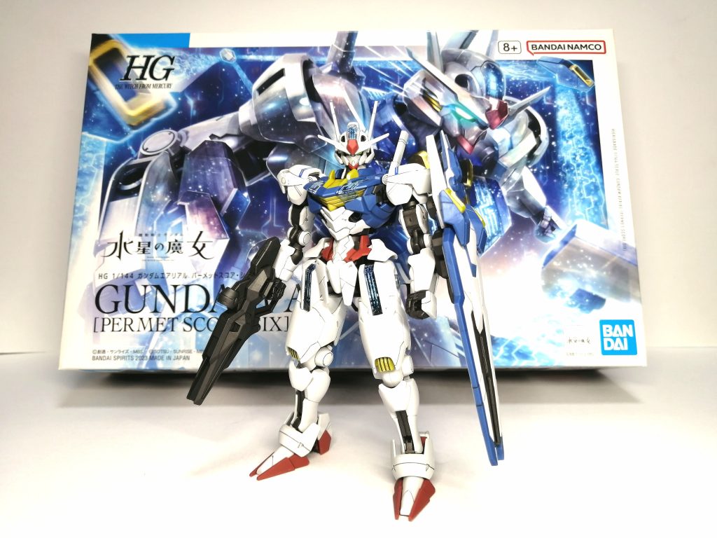 このキットの箱絵がかっこいいですね。最近、エアリアルばかり、作っていますね。そろそろまた宇宙世紀ものに戻ります。最後まで見ていただき、ありがとうございます😸