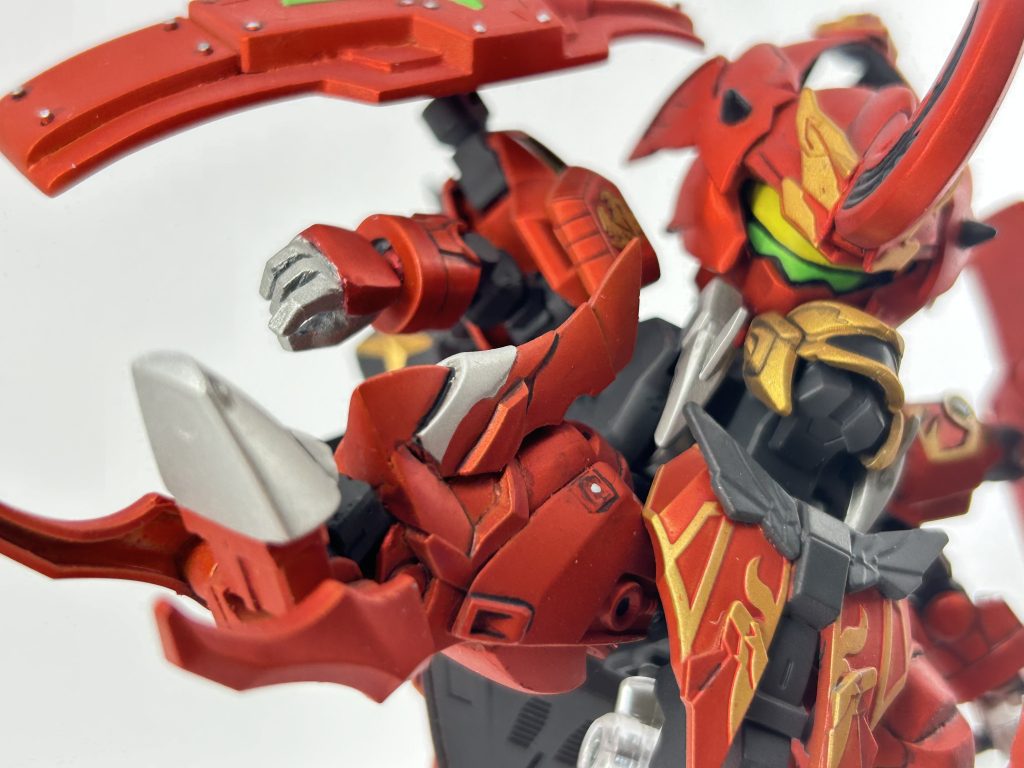 SDガンダムは生き物なので足を飛ばす機能はオミットしました。なので直で蹴ります。ダリルバルデキック！