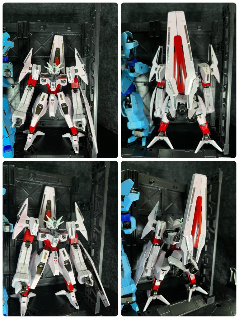 こちらが、織姫役の「ルブリス姫」。ソーンをベースに薄い桃色と赤にしました。そこに、デカールと100均の装飾テープ銀を追加しました。