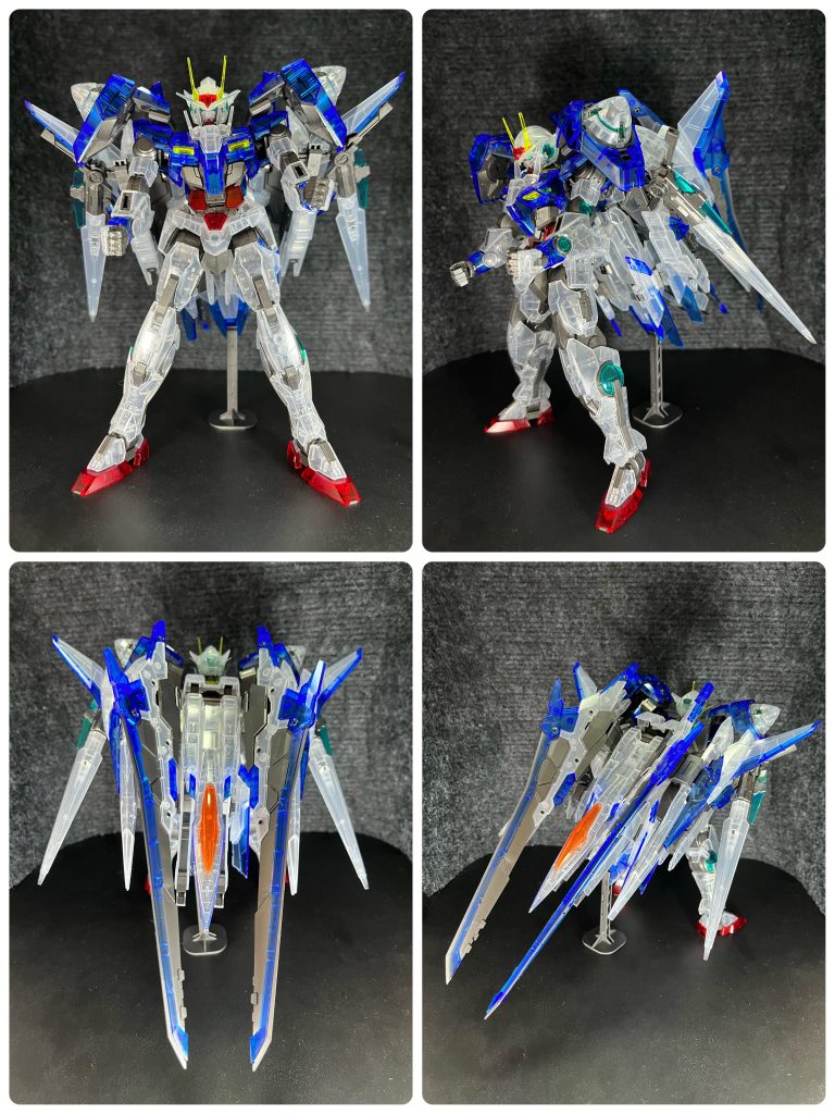 ダブルオーザンライザー　バックパックもりもりですが、これがロマンですね。