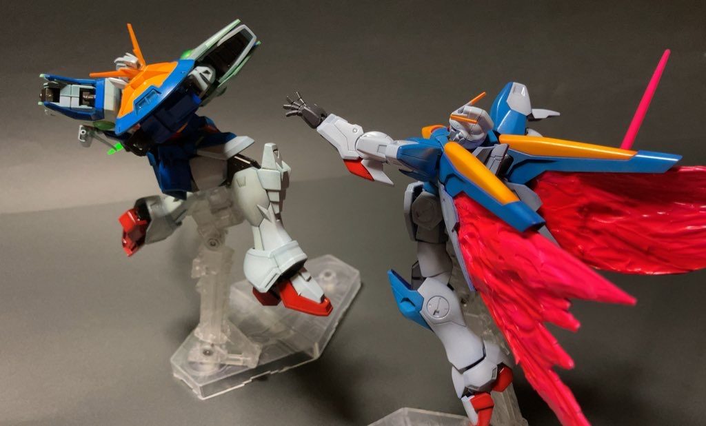 今回、ポーズにこだわって2作Hを作ってみました。無改造でこれだけ動かせるキットの出来の良さを味わいました😊バンダイパワーしゅごい…！