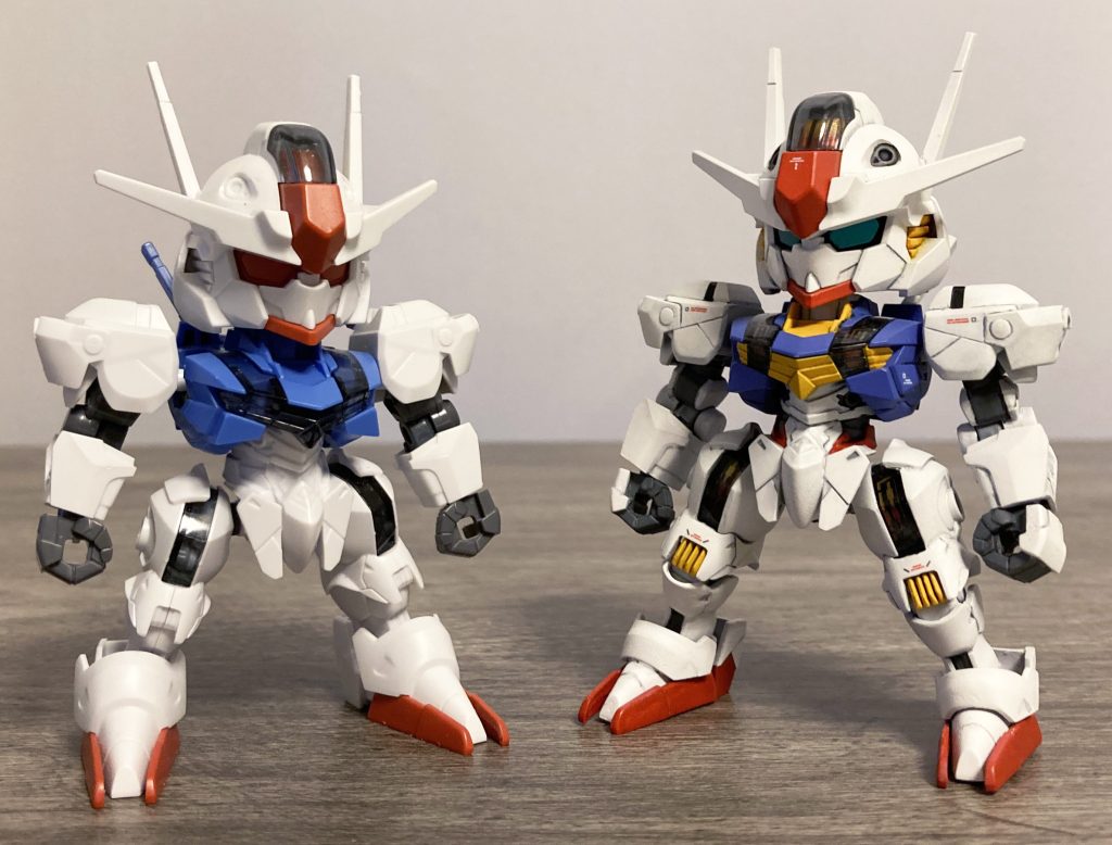 肩の小型化とヒザ関節追加、脚の延長、太もものボリュームアップなどが主な改造箇所です。