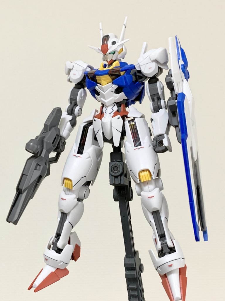 エアリアル状態。最近のガンプラの出来の良さに惚れ惚れするような商品でした。