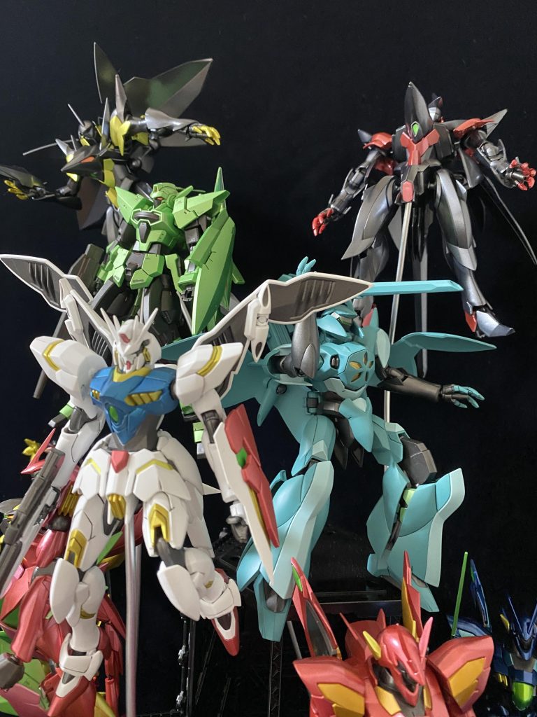 左下端にギラギラ―がジャンクの残骸利用のオリジナルも存在しております。元完成品は以下です。https://gumpla.jp/hg/509360