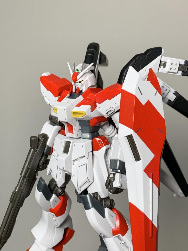 艶消しクリアを履く前なのでテカテカです。