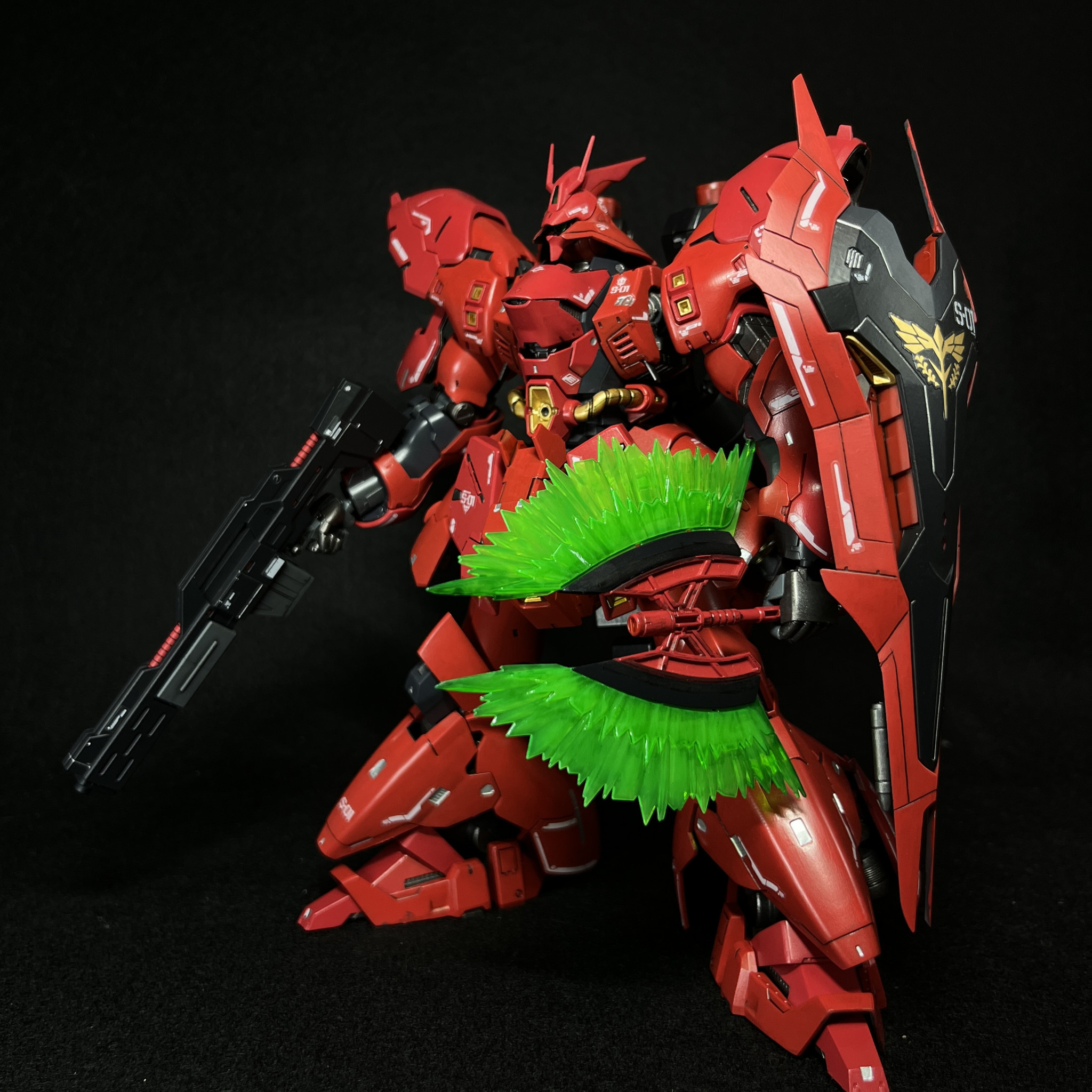 塗装済】RG サザビー ＋ システムベース【完成品】仕様完成品 - プラモデル