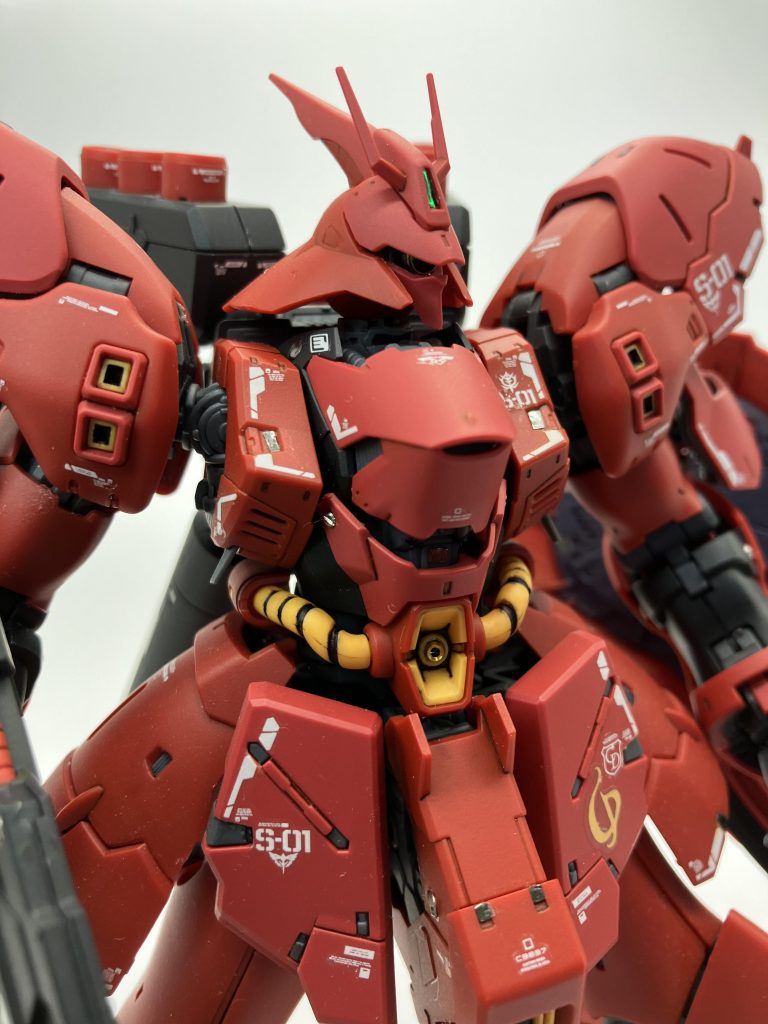 やっぱり腰のパイプはパーティングラインが目立ちます。手抜かず消せばよかった😭