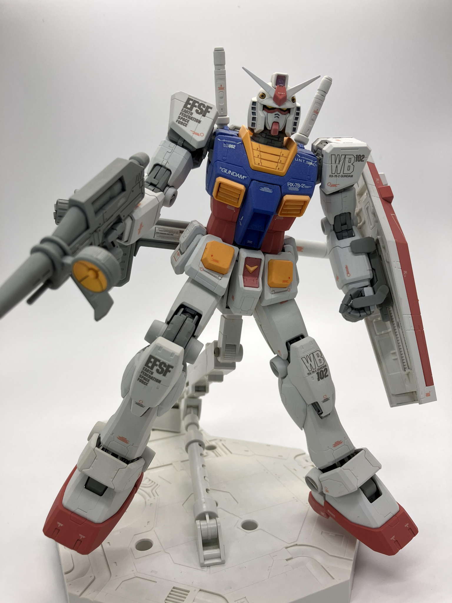 驚きの価格 RX78-2ガンダムver.ONE MG YEAR 全塗装 0079 WAR