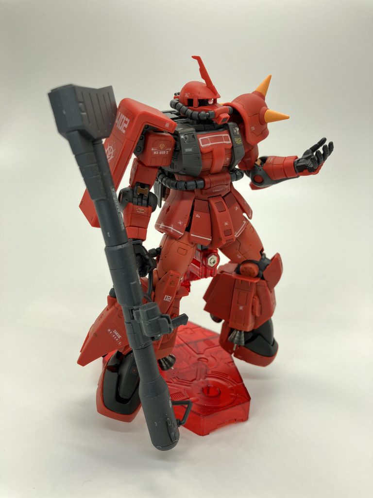 単一の赤一色ではなく、リアルグレードらしく、イメージを崩さずに微妙な色合いが良いです🤤