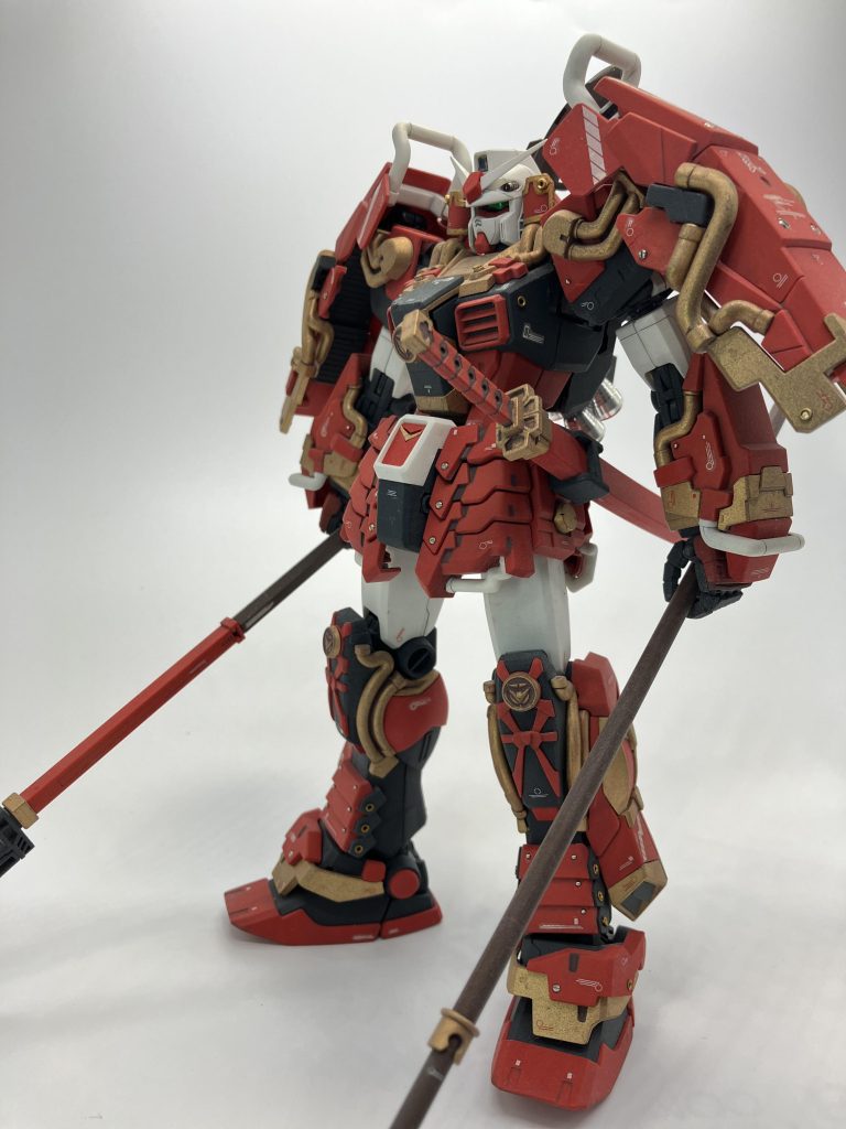 MG真武者頑駄無 全塗装+メタルパーツ–3枚目/制作者：ASUR