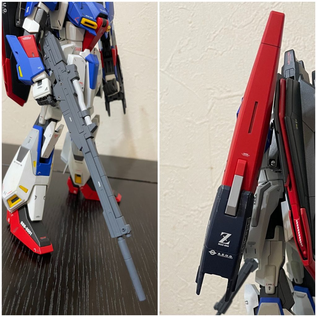 第二次ネオジオン紛争のあとに引っ張り出されたため、ライフルはリゼル用を実装してます。🙄