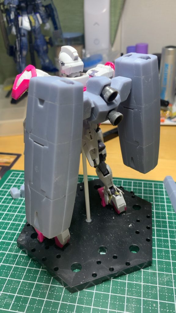 出力の確認作業①少し大きいかな?というところでしたが、ガンビットのサイズを考えると、これ以上小さいと入らなかったので、このまま進めました。