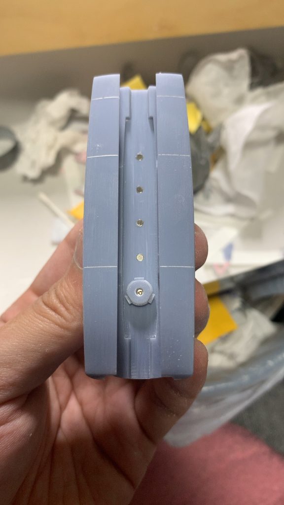 出力の確認作業②磁石を取り付け問題ないか確認、磁石はφ2×1mmのネオジウム磁石で合計40~50個程度使ったと思います。