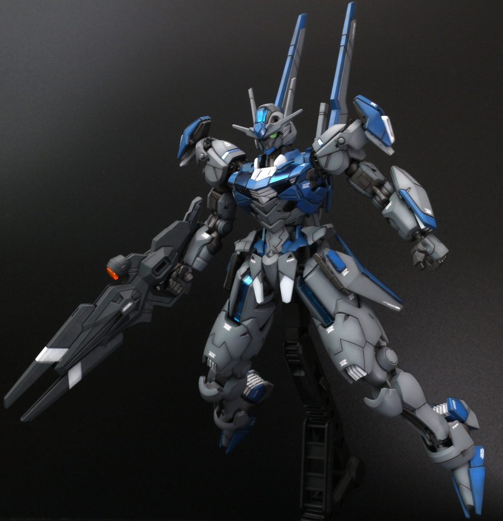 各部をデコレーションしましたが，過去作同様にRGストライクガンダムの部品の残りをいろいろ使いました．