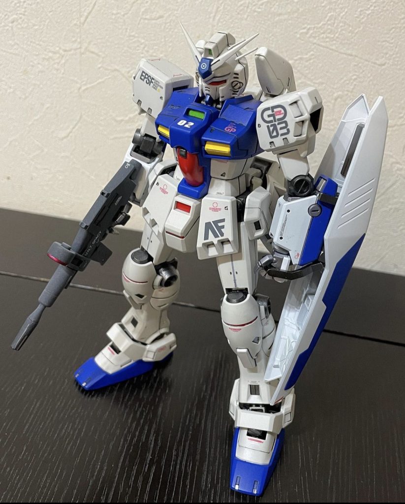 オデコとアゴもブルーです♪♪♪☝️😙安定のストレート組です。2号機ということでお胸に“02”デカール貼っときました。