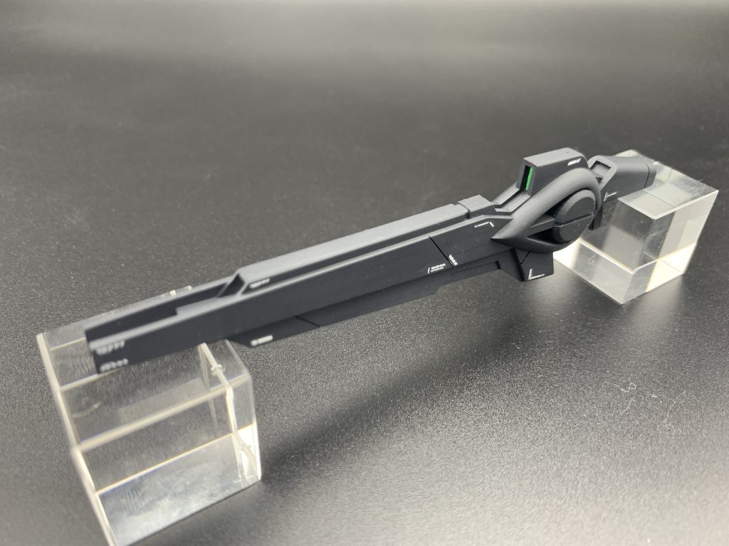 ライフル単体1本出力の3Dプリンター品ですが、特に大きな曲がりはなく、出力することができました。