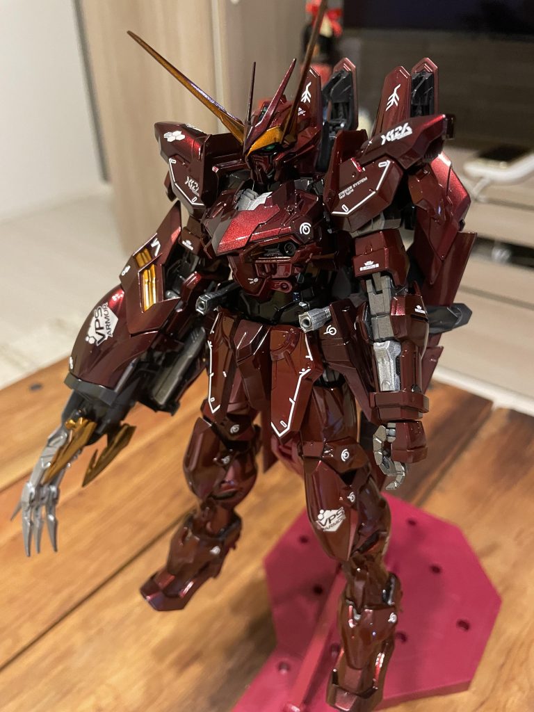 初めてのオールキャンディ塗装はずっとテスタメントと決めていました。レッド2色の違いがわかりにくいのが失敗😔