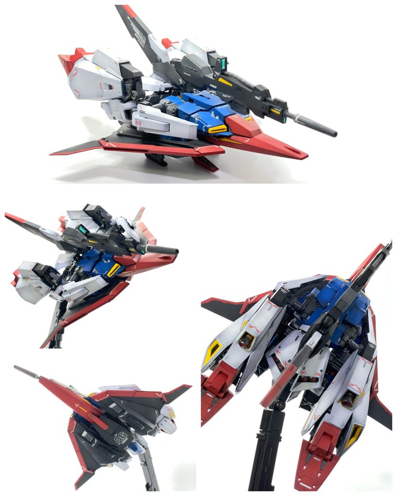 複雑な変形なのにかなりにしっかりと形が決まる。腕にフライングアーマーを接続する所がちょっと難しい🤣