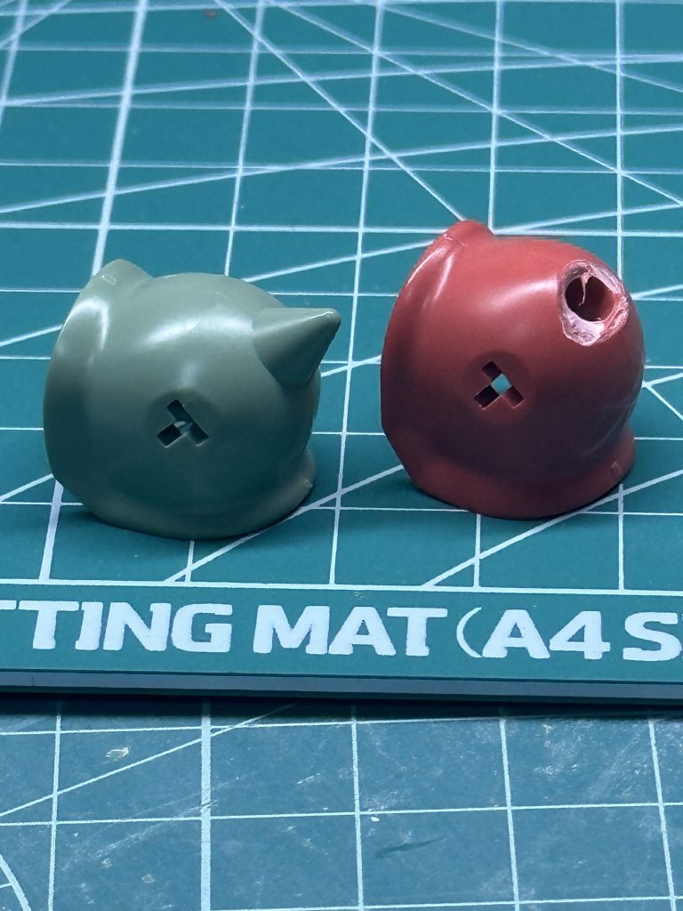 肩部スパイク部分をぶった斬ります