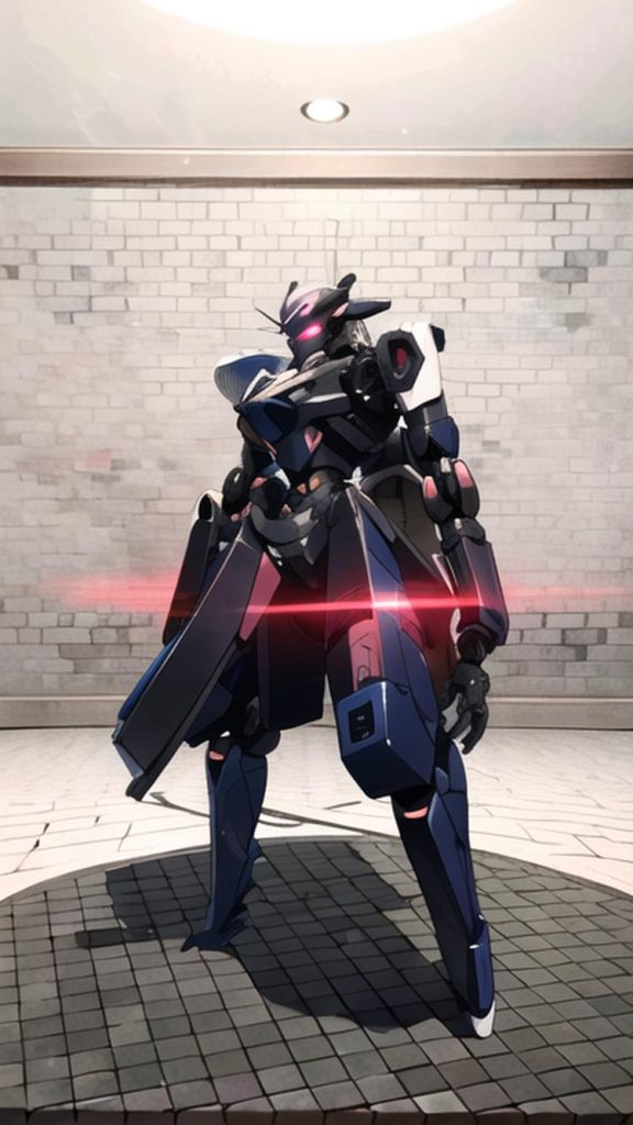 コンセプトアートです。ガンダムブレイカーモバイルでビルドした機体をAIイラスト化したものです。