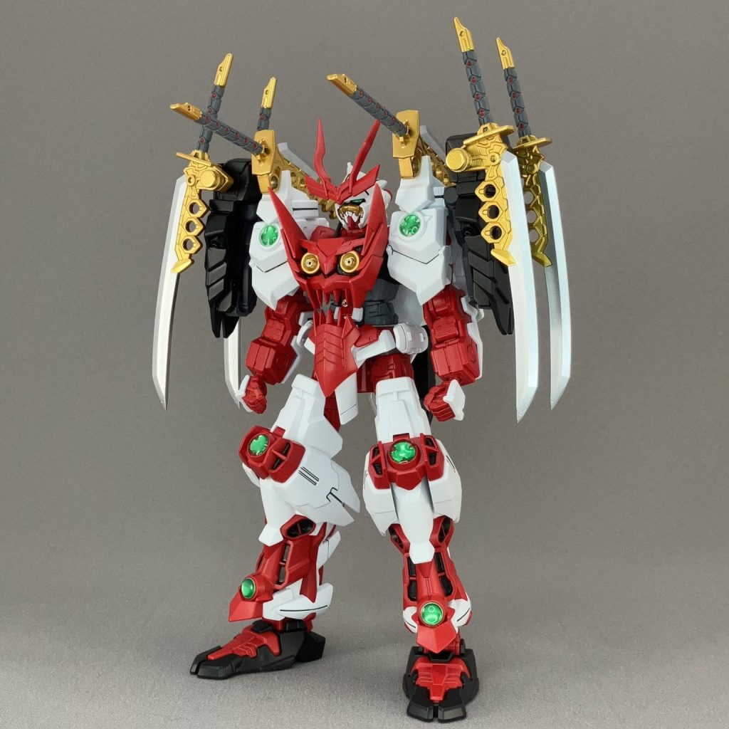 組み立て済み　MG　戦国アストレイ　ジャンク ジャンク品】BANDAI、MG、戦国アストレイ頑駄無（素組み）