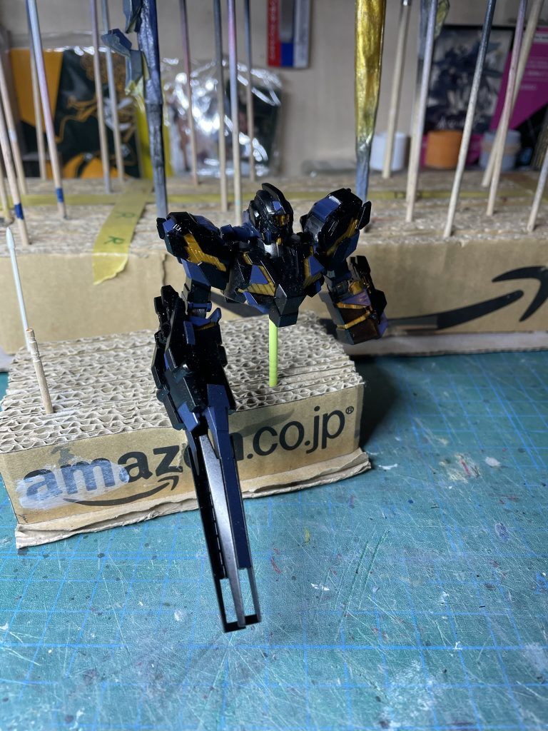 上半身仮組。艶消し、ドライブラシ前。その１