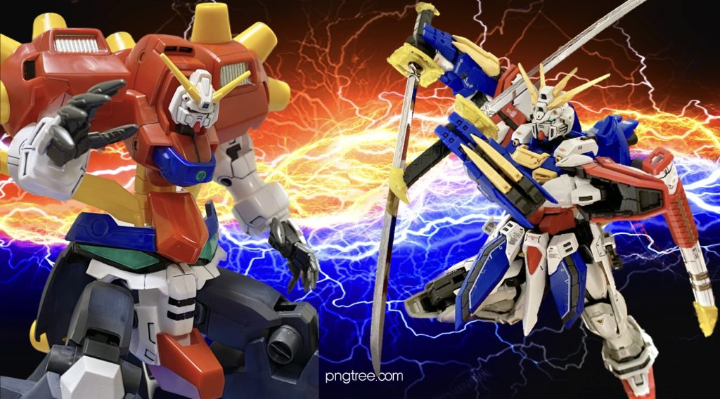 似ていますが背景バージョン違い。もう少しゴッドとデビルを大きく扱いたかったので、ポーズも変えてます。これも宿命対決感がうまく出せたかなと思ってます😄