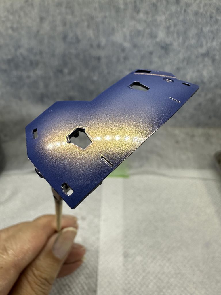 クリアホワイト+紫+光沢クリア