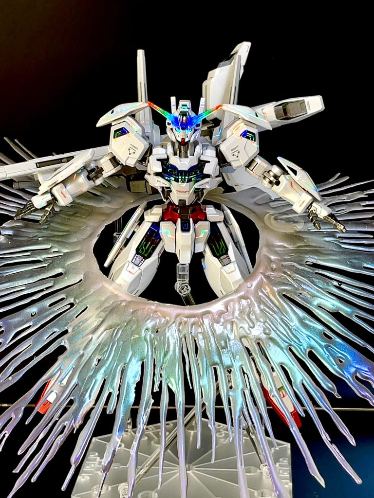 撮影中に壊れたクリアレジンのエフェクトパーツ、こちらで供養させてください…🙄