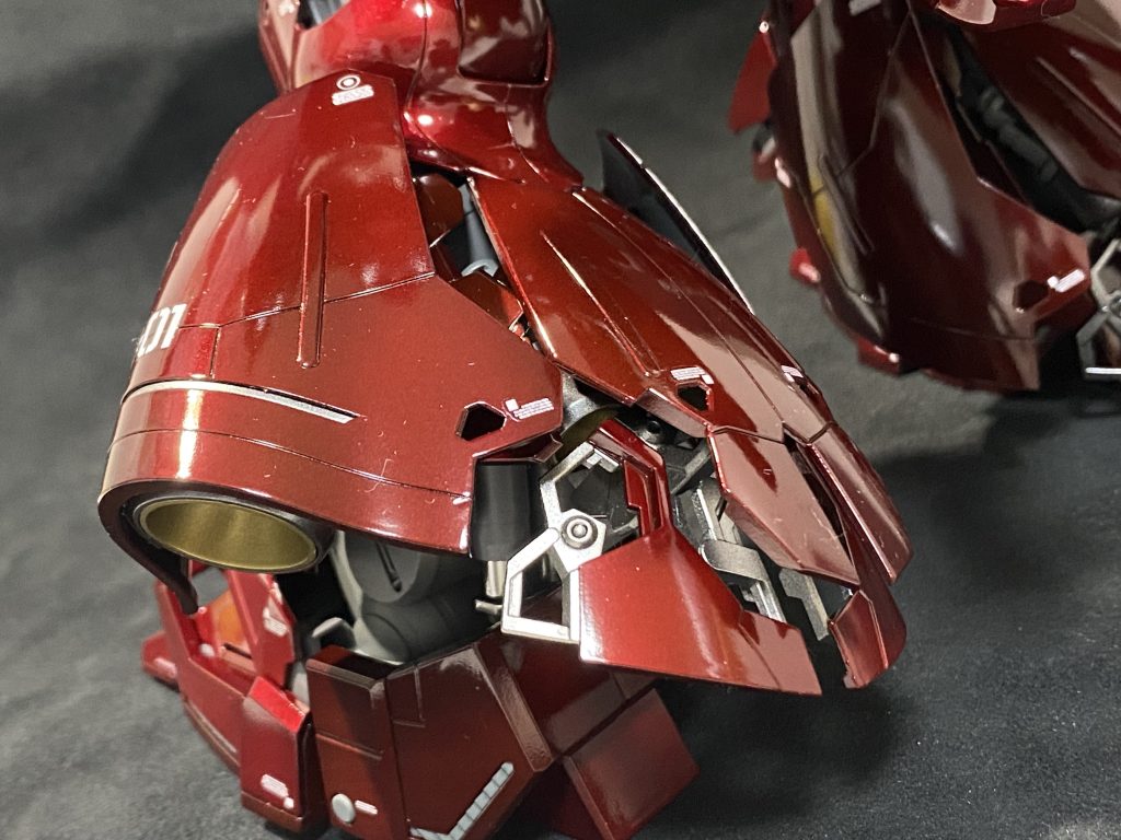 ベースはピュアブラックで赤金で3パターン濃淡付けて立ち上げて〜明赤と赤はGXクリアルージュで1度目キャンディー暗い赤はGXディープレッドで1度目キャンディー