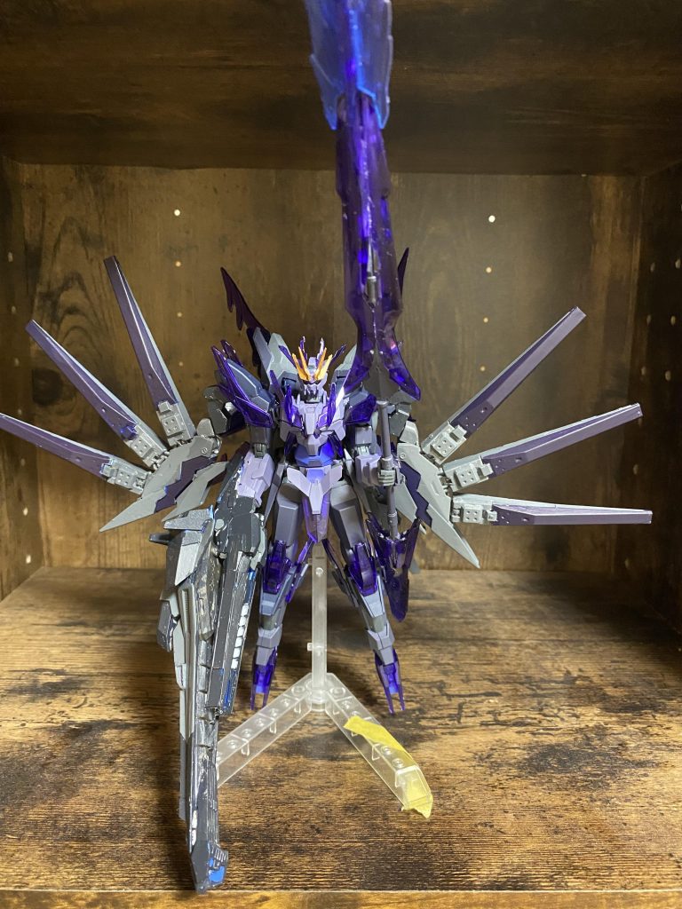 最終青か紫で色迷いましたが紫で完成しました初塗装難しかった