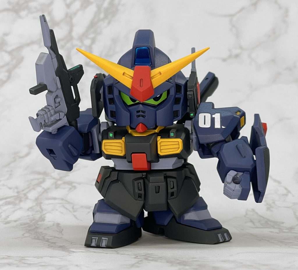 正面表情は今回も引き抜いて変えれるように作ってるんですが塗装ハゲを警戒し一旦は流し目のみにしてます。エマ機なので女の子目にしてみても面白いかも(ちょっと体ごついですけど)