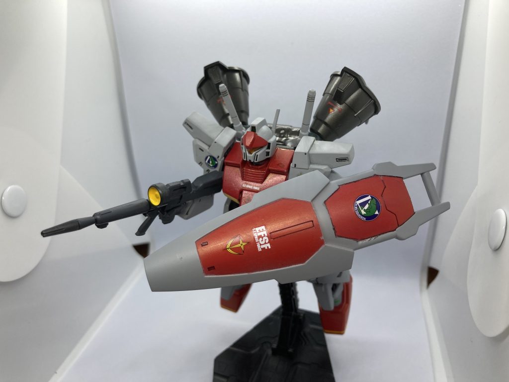 発進!(シールドを大型化したため、被弾しにくいようにしています)