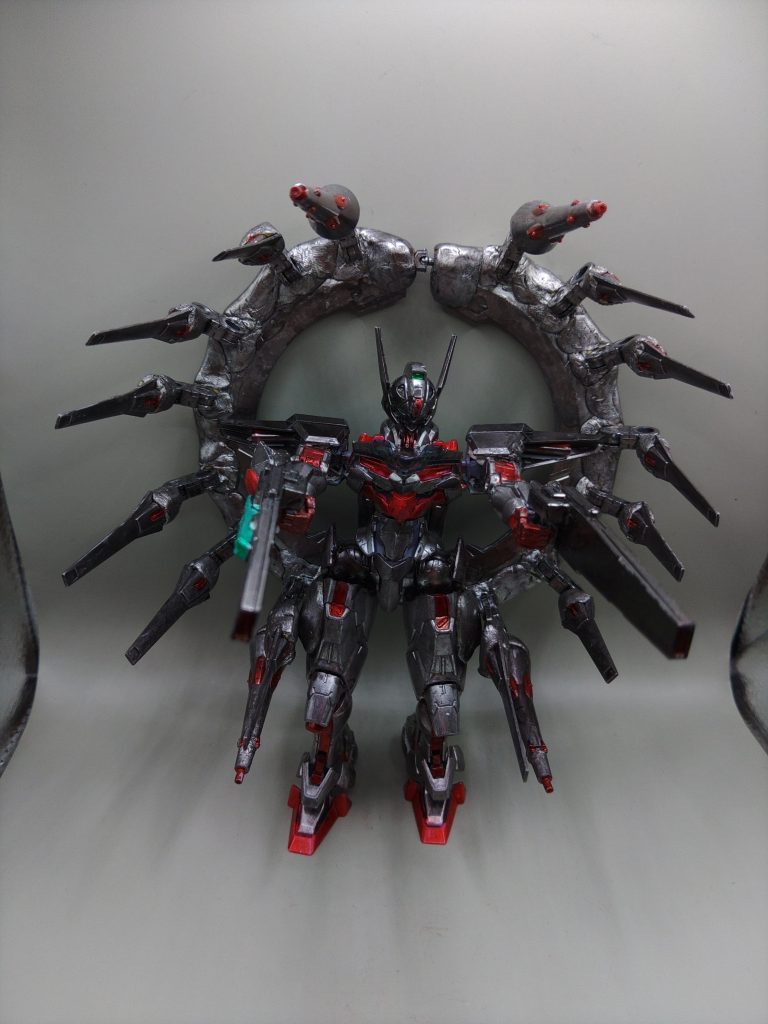 ビットオンフォーム フルバースト。装備したビットを一斉射撃。広範囲で、高火力のビームを複数の標的にお見舞いできます。