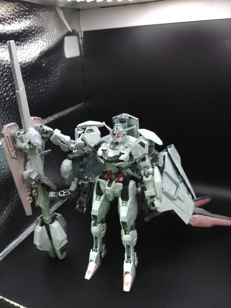 ○通常形態まずは通常形態の正面から。キャリバーンのカスタム機という設定で、基本的に本体は無改造です。