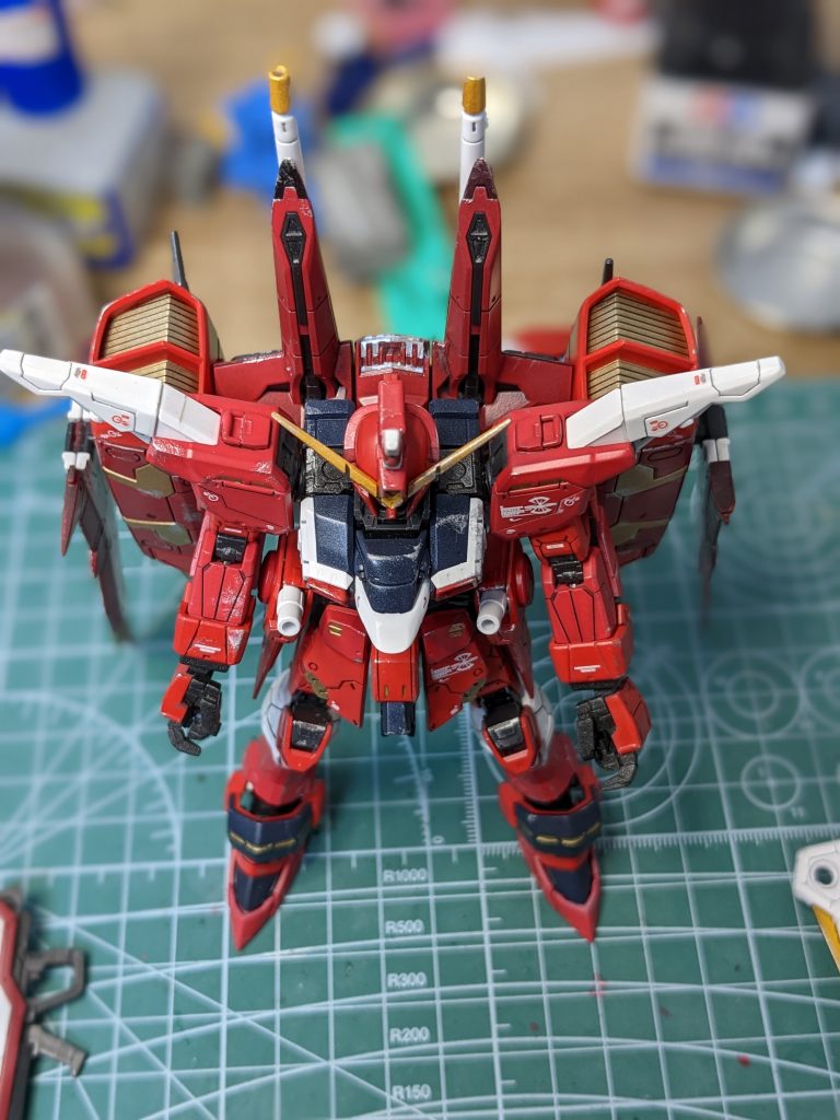 全体のスジボリし直し、一部ディテールアップパーツ貼り付け、全塗装。それぐらいです。