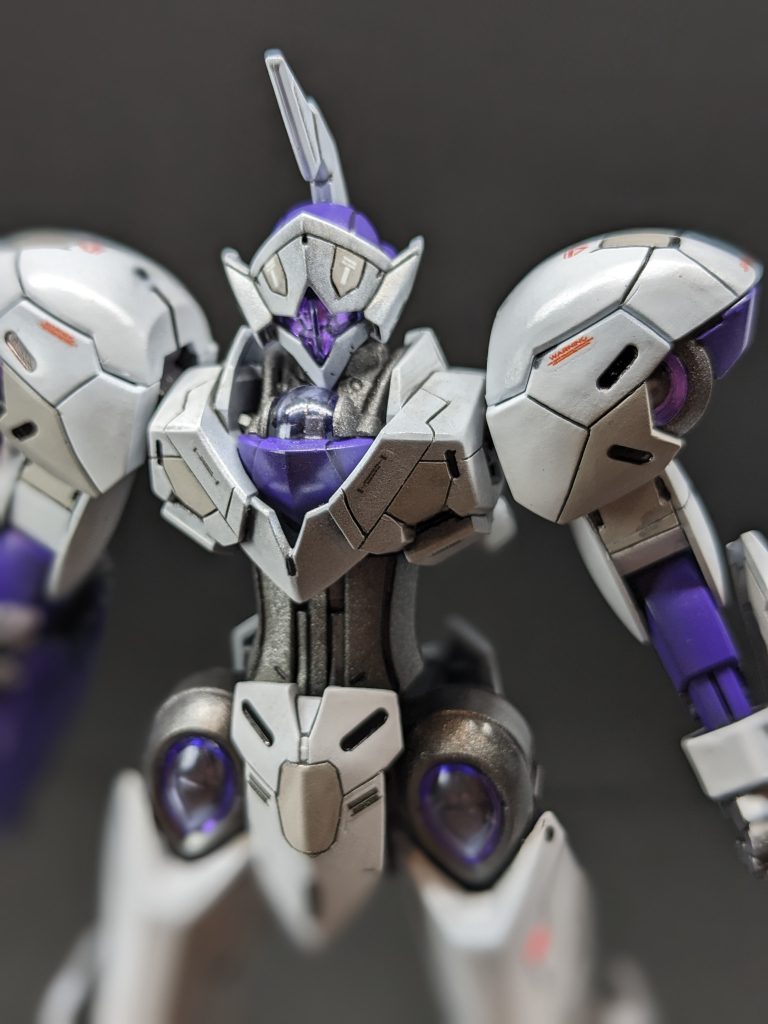 正面から。スジボリ深くし過ぎで左腕がスミ入れで割れました…泣