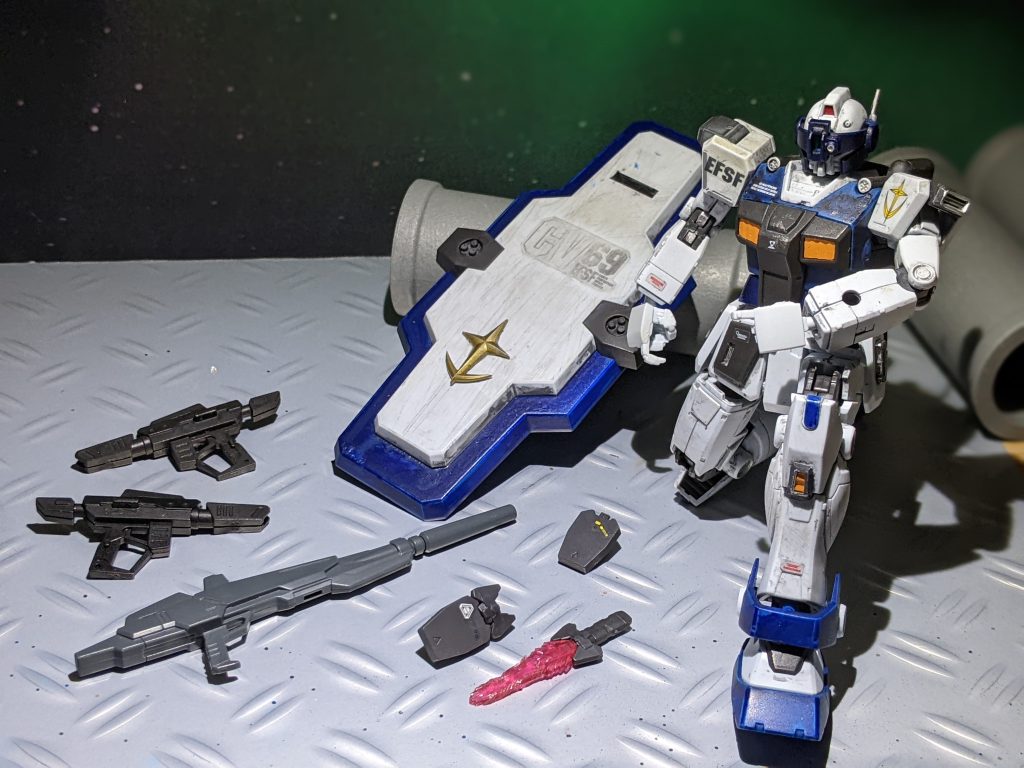 E-2 ビームスプレーガン×２ビームダガー×２改良型ライフルガーディアン・シールド