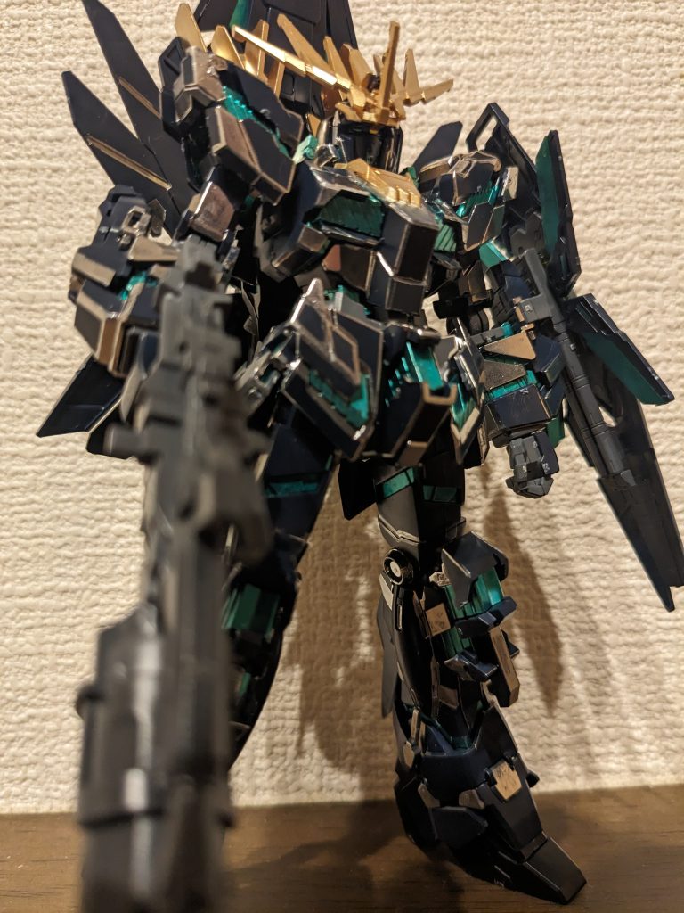 以上、久々プラモのバンシィ・ノルンでした。ご覧いただきありがとうございました！