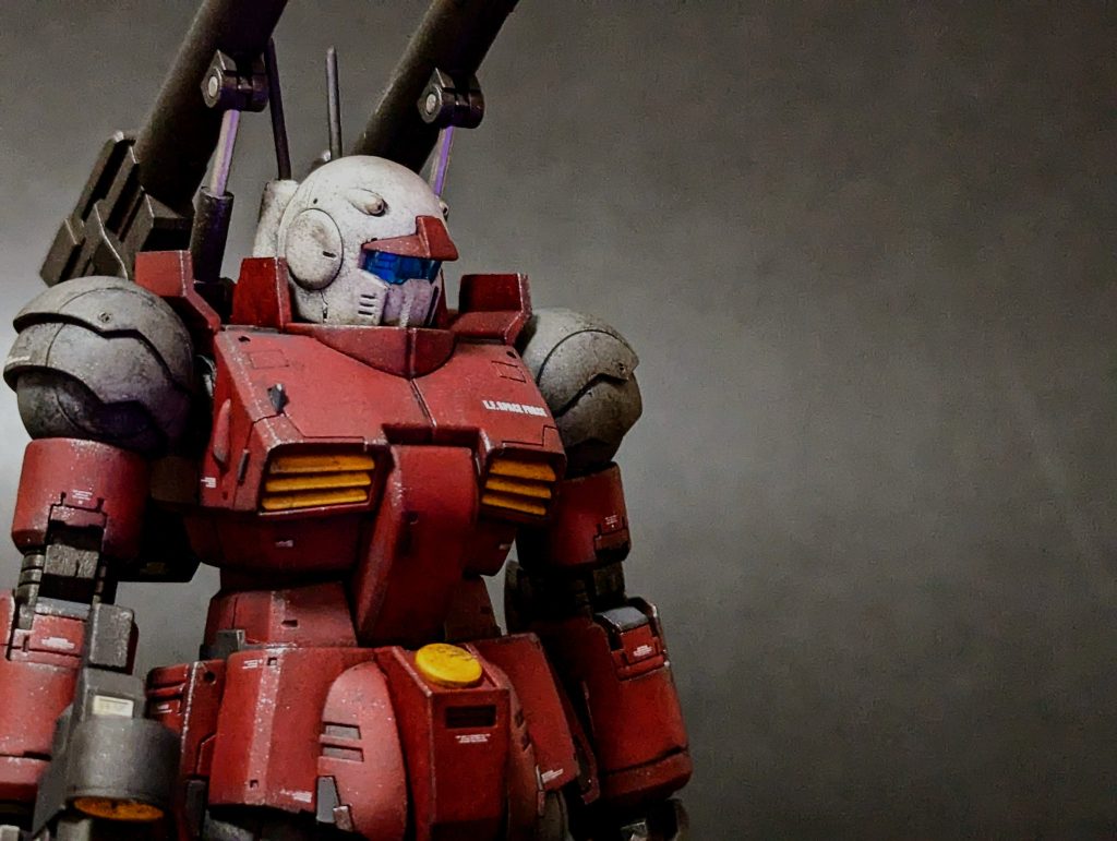 ガンキャノンはあまり手を加えていないのに、元がいいのでかっこいい！