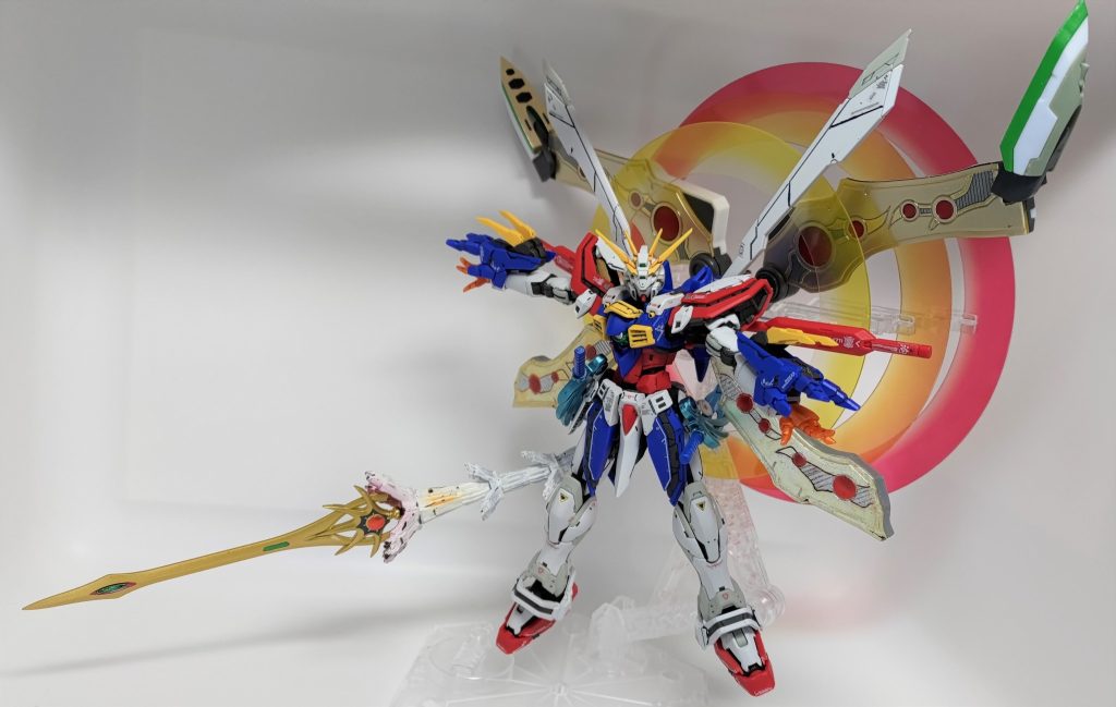 最後に無理やり撮影ブースに収めて1枚パシャリ。ご覧いただきありがとうございました！加工も塗装もできることは増えてきたんですが、綺麗にやるのはまだまだ下手クソですなぁ・・・けどこればっかりは繰り返して練習しないと！