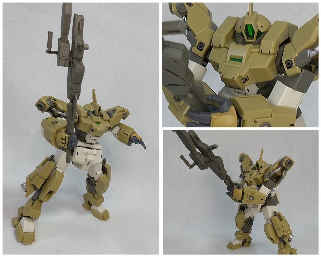 第20話「望みの果て」チュチュパイセンのライフルは鈍器。皆さんやっているので、撮らずにはいられない。第20話で共闘したフェルシーのディランザは、まだ購入出来ていないので、次の機会に。