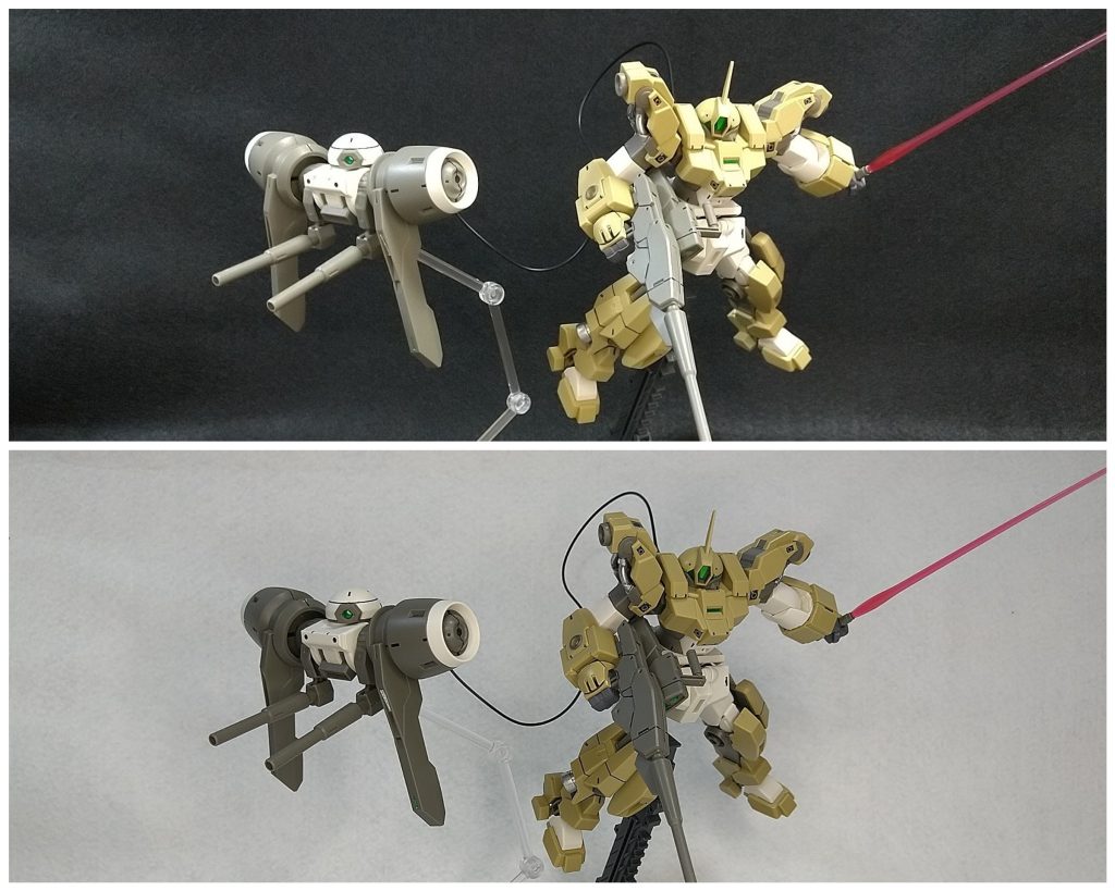 黒背景、白背景、比較。