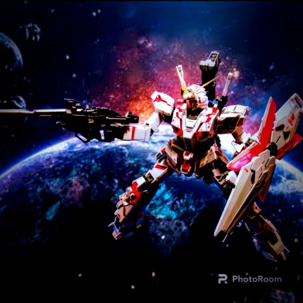 ユニコーンガンダム　初版購入で完成させてずっと放置していました😅–2枚目/制作者：gtarou