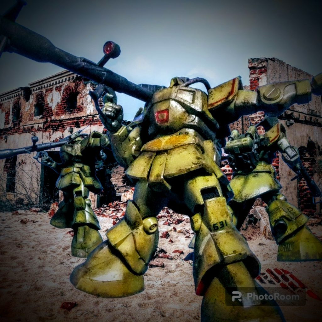 ドム　トロピカルテストタイプ　旧キット＋HGUCドムミキシングで再現です😁–4枚目/制作者：gtarou