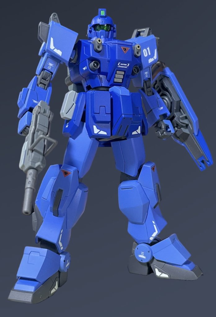 濃い蒼はキャラクターブルー、薄い蒼はライトブルーを使って塗装してみましたが、結構イメージ通りに仕上がってくれて良かったです😌