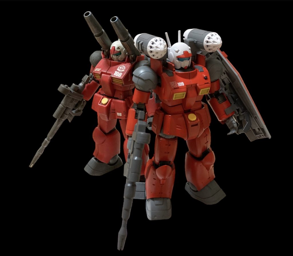 以前に制作したHGUCガンキャノン(カイ機)と