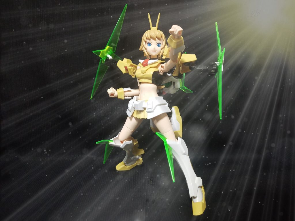 きせきぃを！わかさー!!(叫び感)何とこのガンダム、分解してキット付属品のフミナに聖◯士星矢のアレみたいに装着できる仕様なのです!!(うん、知ってた…)