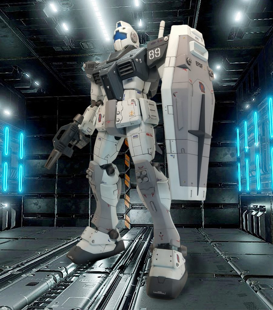 以前ダイソーで買ったブロックは、HGにちと大きくて使いどころが無く、今回やっと膝に使うことができました。